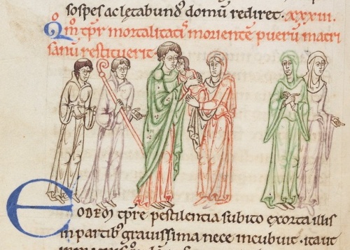 How, at a time of sickness, he restored a dying boy in health to his mother. © The Master and Fellows of University College, Oxford How, at a time of sickness, he restored a dying boy in health to his mother. © The Master and Fellows of University College, Oxford