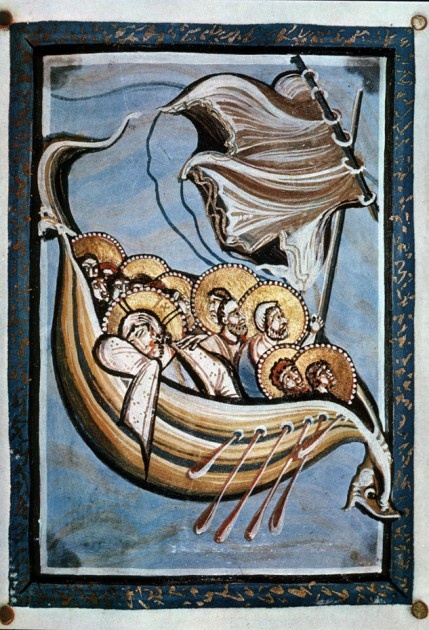 Hitda Codex - Christ and Apostles on the Sea of Galilee Hitda Codex - Christ and Apostles on the Sea of Galilee